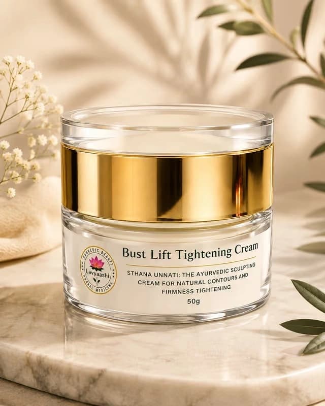 Bust Lift Tightening Cream Luxury Gold Sculpting Jar